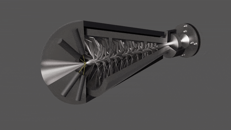 Animated AJD turbine concept render